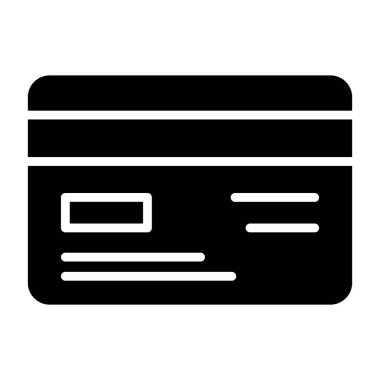 Kredi kartı simgesi, vektör illüstrasyonu