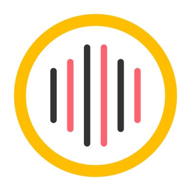 Müzik notu düz vektör simgesi