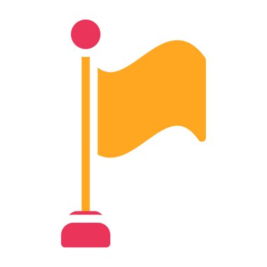 bayrak ikonu vektör illüstrasyonu