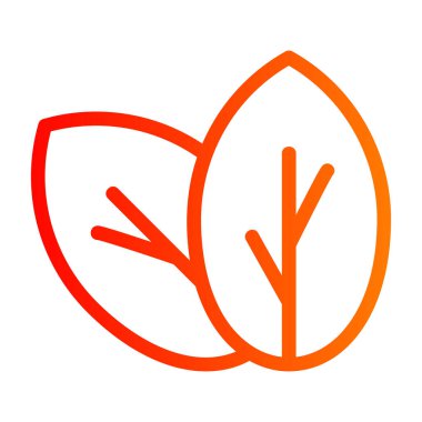 Yaprak simgesi, vektör illüstrasyonu