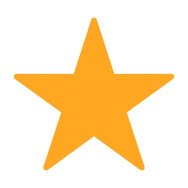 Yıldız simgesi. Vektör çizimi. düz tasarım biçimi