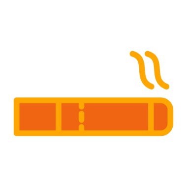 vector illustration of a cigarette on white background