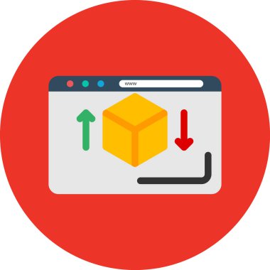 Simge indir, vektör illüstrasyonu