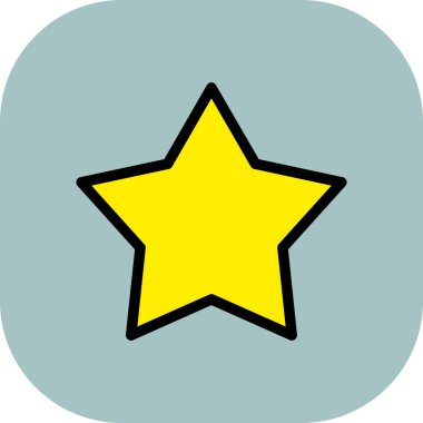 yıldız simgesi vektör illüstrasyonu