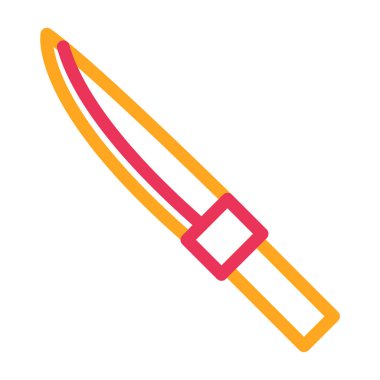 Bıçak. Web simgesi basit illüstrasyon