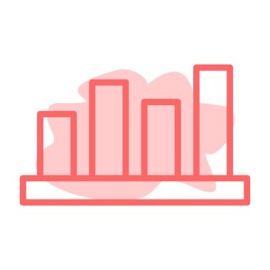 çubuk çizelgesi vektör illüstrasyonu