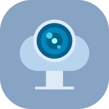 yapay zeka vektörü düz renk simgesi