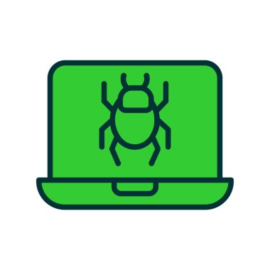 hata vektörü düz renk simgesi