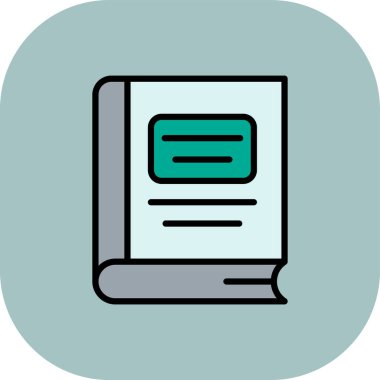 kitap simgesi vektör illüstrasyonu