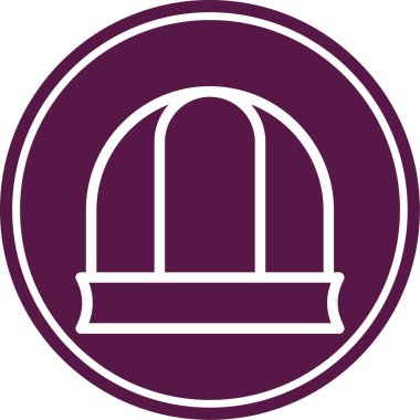 Bir bina simgesinin vektör illüstrasyonu