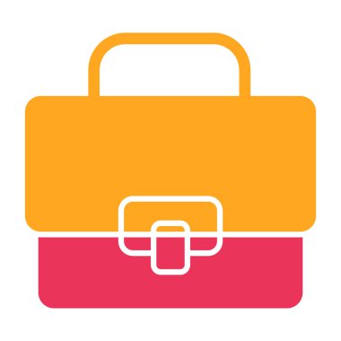 Çanta. Web simgesi basit illüstrasyon