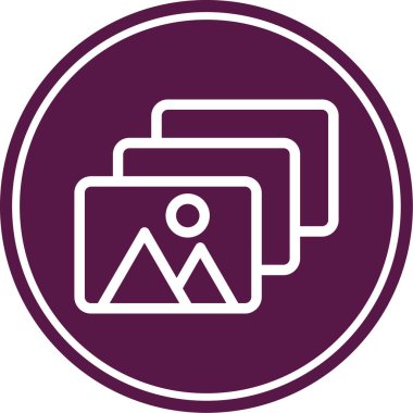 Kamera simgesinin vektör illüstrasyonu