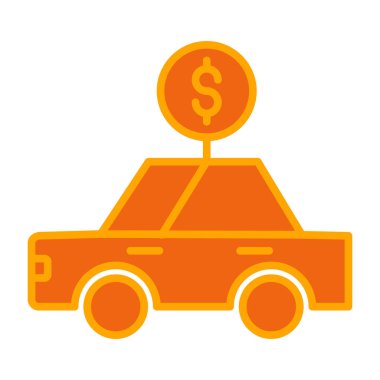 taksi simgesi vektör illüstrasyonu