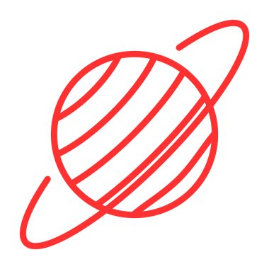 Gezegen ikonu. vektör illüstrasyonu