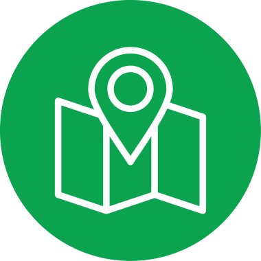 harita pin konumu simgesi ana hat biçiminde