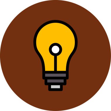 Bir fikrim var. Web simgesi basit illüstrasyon