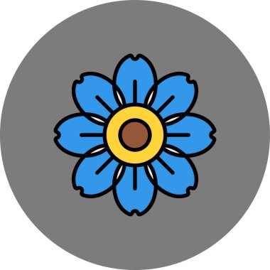 çiçek ağ simgesi basit