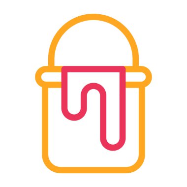 Mutfak önlüğü vektör ince çizgi simgesi