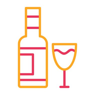 içki ikonu vektör illüstrasyonu