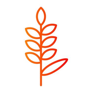 Ağaç yaprağı doğa ikonu vektör illüstrasyon tasarımı