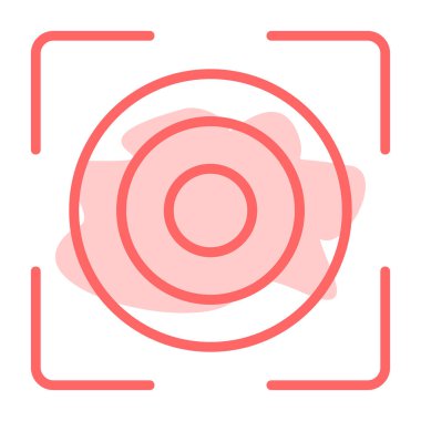 Kamera. Web simgesi basit illüstrasyon