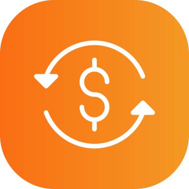 Soyut dolar işareti vektörü