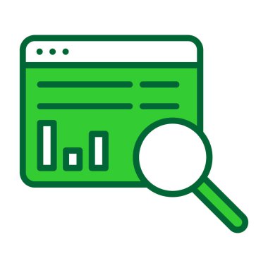 büyütme cam vektör simgesi