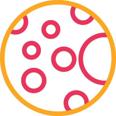 vector illustration of a red ball