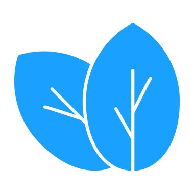 Bir yaprak simgesinin vektör illüstrasyonu