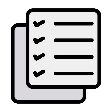 Pano denetim listesi vektör simgesi