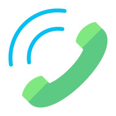 Telefon simgesi vektörü. düz resimleme biçimi.