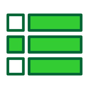 Bar düz vektör simgesi