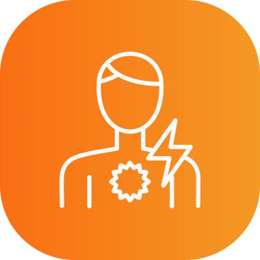 Tek bir turuncu dişlinin vektör çizimi