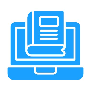 kitap simgesi, basit tasarım vektör çizimi