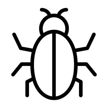 hata vektörü ince çizgi simgesi