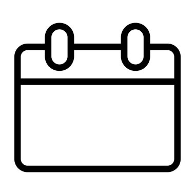 Takvim simgesi vektör illüstrasyonu