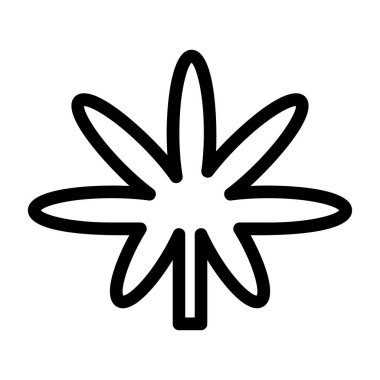 Yaprak ikonu vektör illüstrasyonu