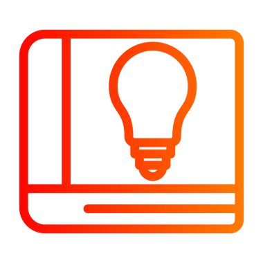 Ampul simgesi, vektör illüstrasyonlu bilgisayar