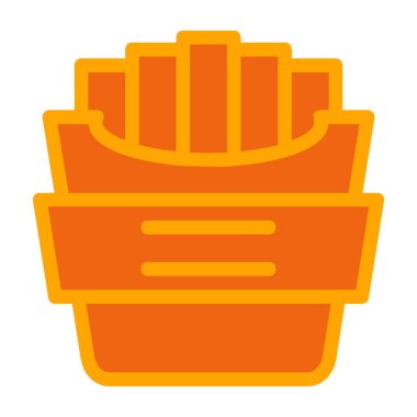 Bir sepet simgesinin vektör illüstrasyonu