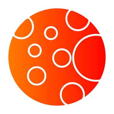 Kırmızı top simgesinin vektör illüstrasyonu