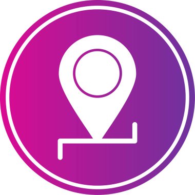 konum simgesi, vektör çizimi