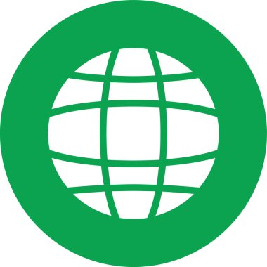 dünya düz vektör simgesi