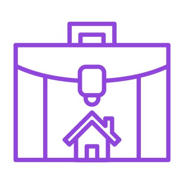 Bir ev simgesinin vektör illüstrasyonu