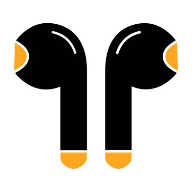 Kulaklık. Web simgesi basit tasarım