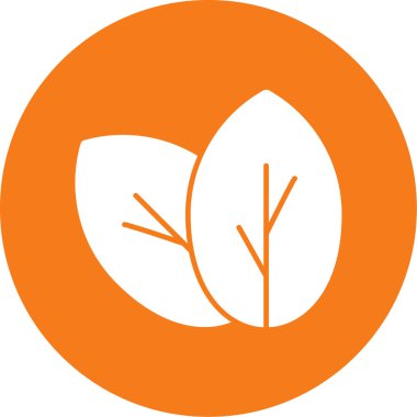 Yaprak ikonu vektör illüstrasyonu