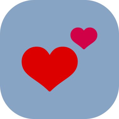 Kalp. Web simgesi basit tasarım