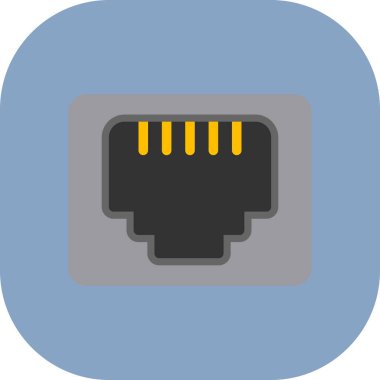 usb vektör düz renk simgesi