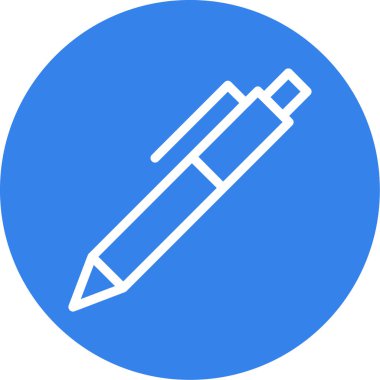 Kalem. Web simgesi basit illüstrasyon