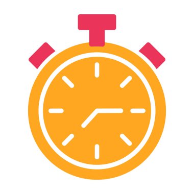 Saat. Web simgesi basit illüstrasyon