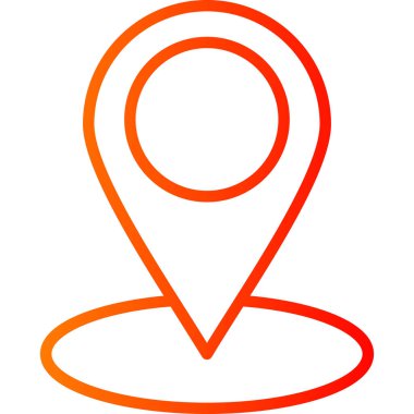 konum. Web simgesi basit illüstrasyon